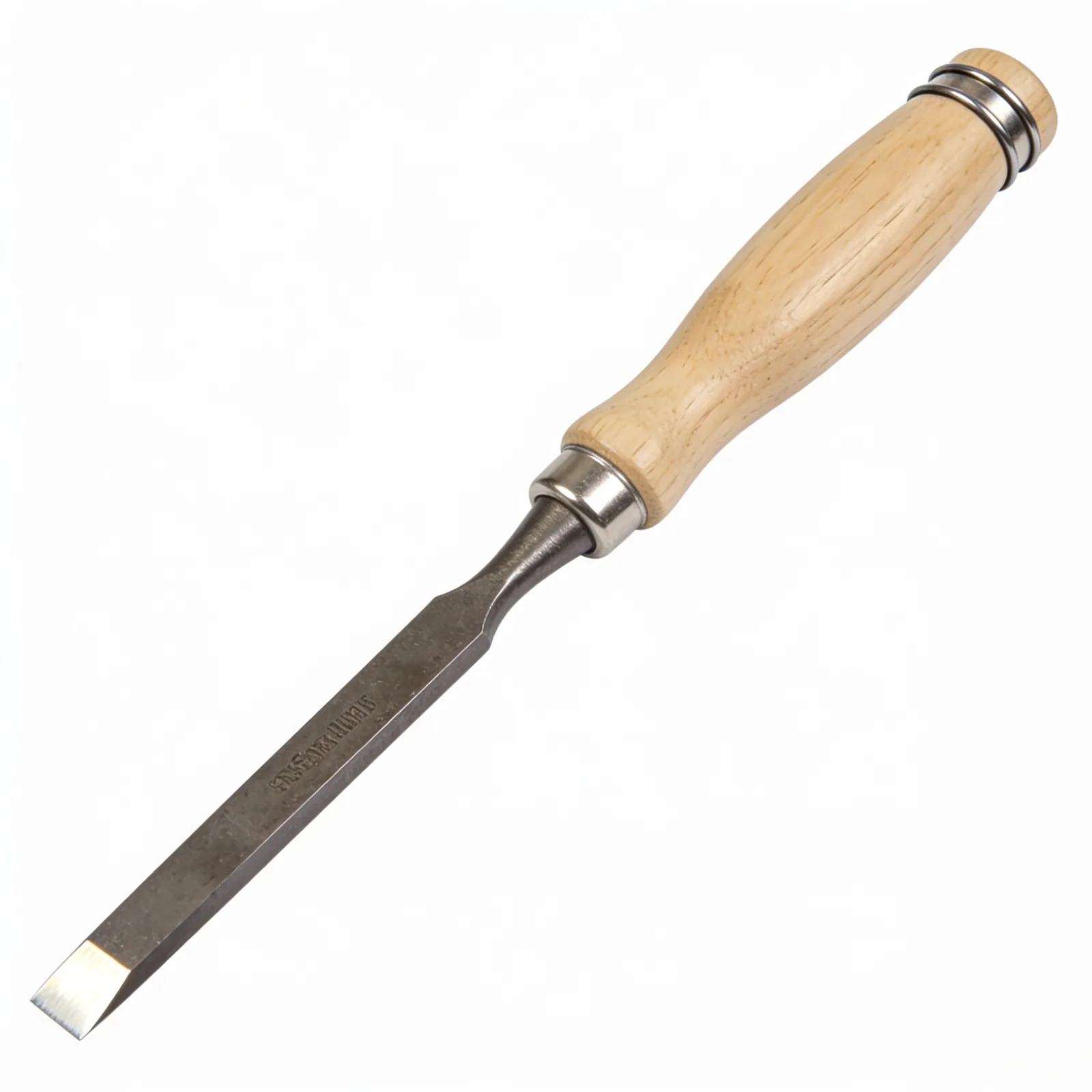 Rowan Bench Chisel 25 mm — Hardened carbon steel, ash handle, honed